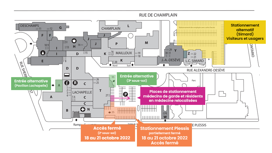 Carte des travaux