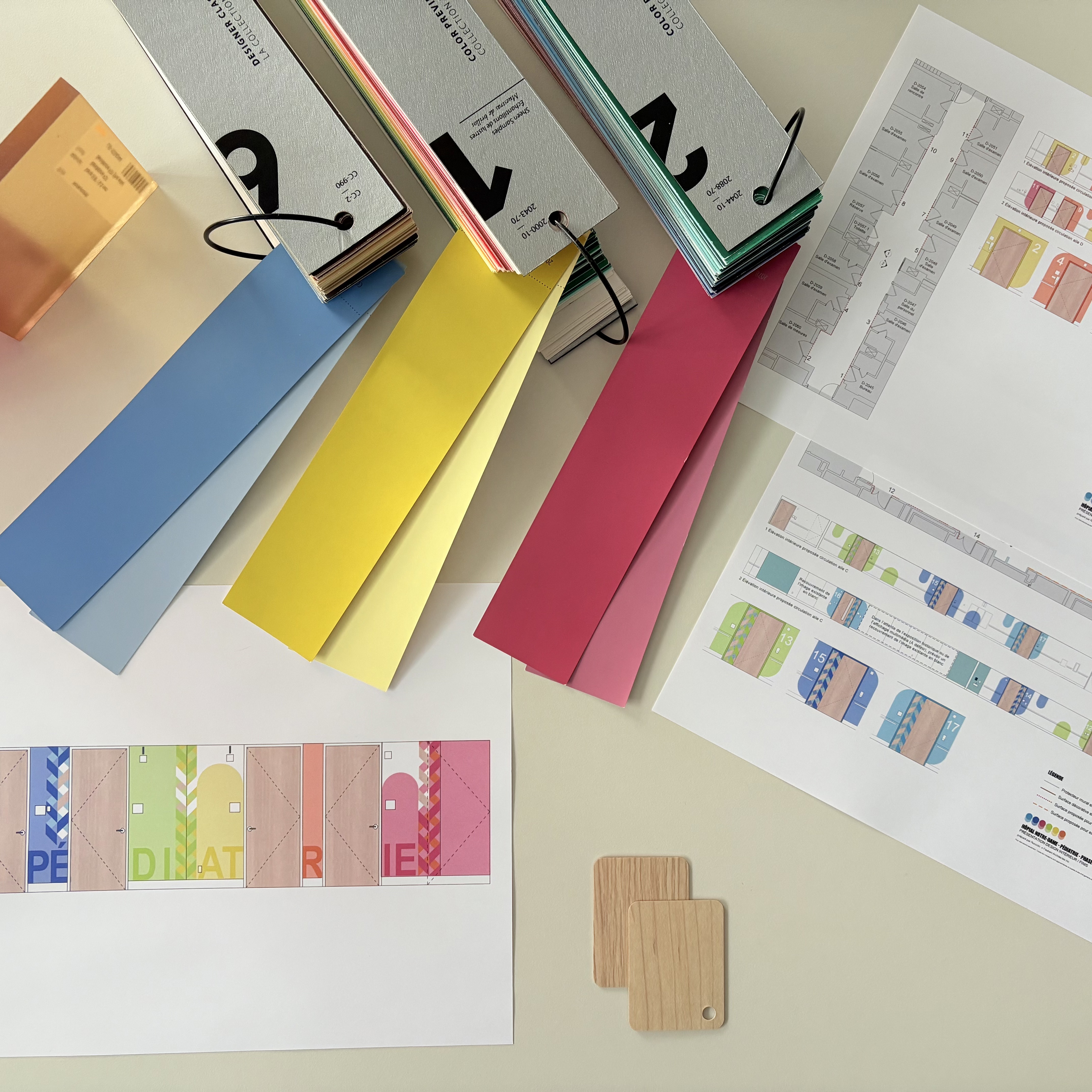 Réaménagement des espaces intérieurs pédiatriques à l'Hôpital Notre-Dame. Crédit photo : Ruccolo + Faubert Architectes inc.