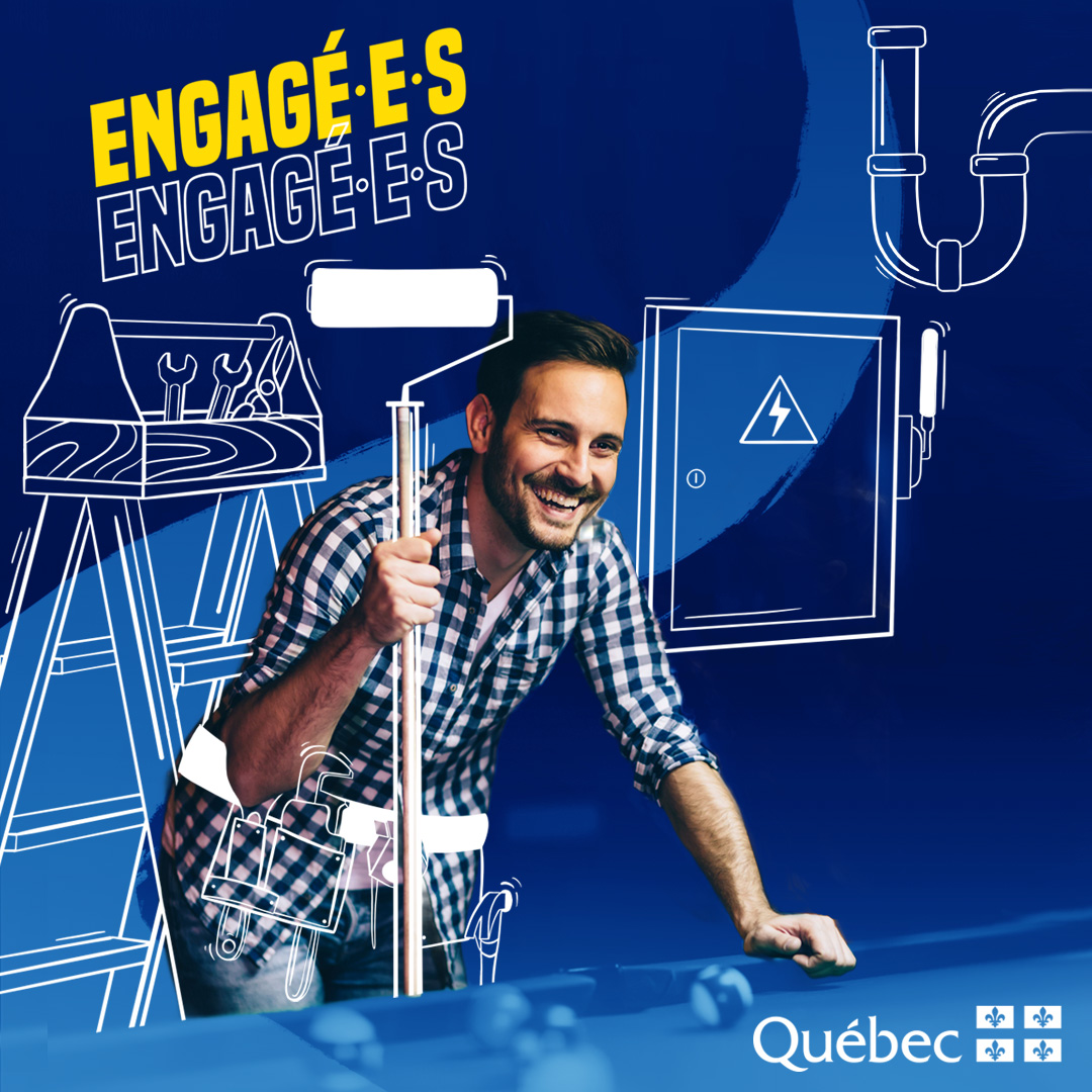 Emplois comme plombier, menuisier, peintre, électricien ou ouvrier de maintenance