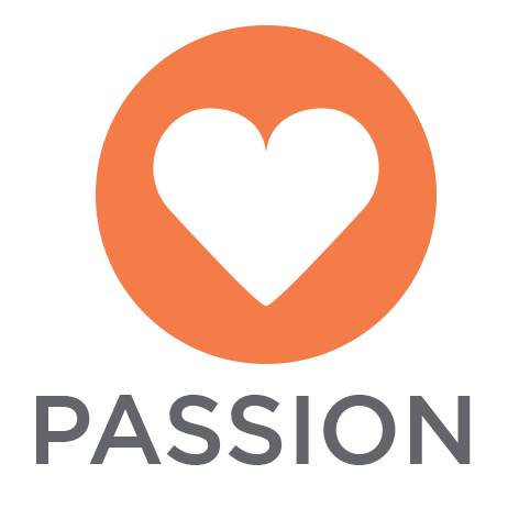 La passion est représentée par un coeur