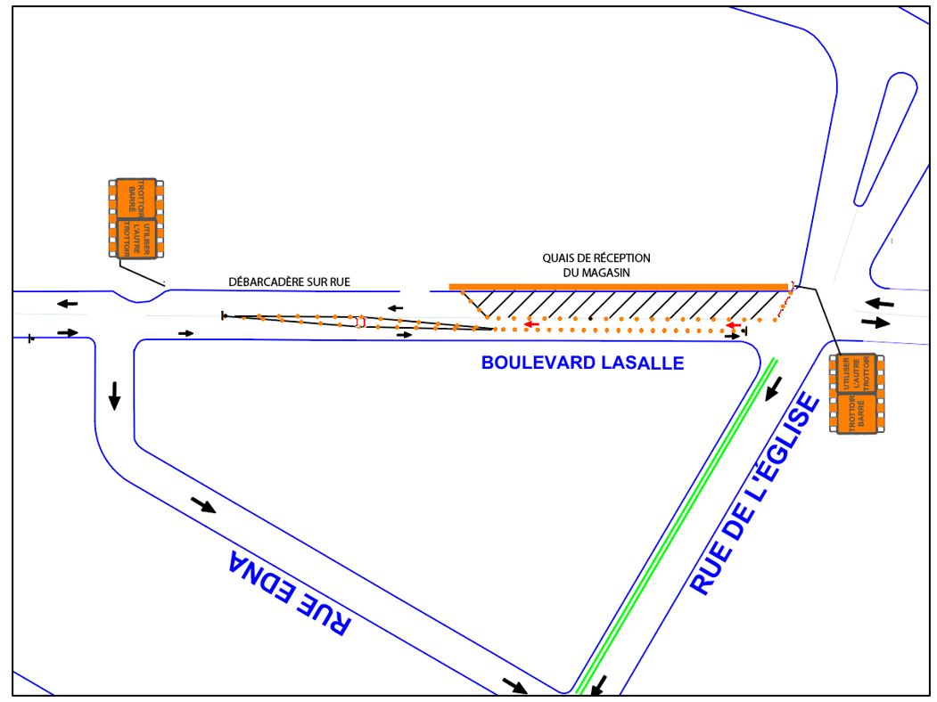 Plan de circulation – Travaux boulevard LaSalle 
